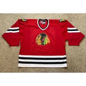 Portland Winterhawks Vintage Nike Red Away Jersey Size Large L WHL MIC VTG